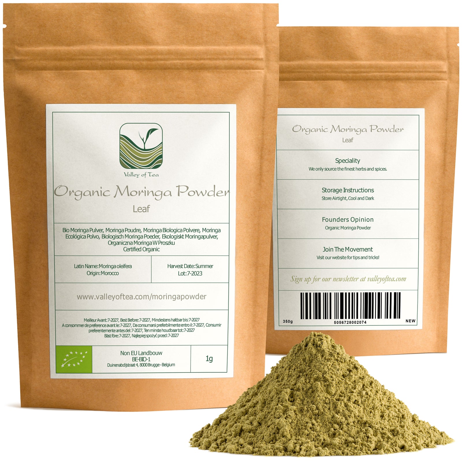 Moringa Oleifera Bio Kruiden Thee - Geweldig In Salades Of Soepen - Losse Kruidenstok Of Ben Olieboombladeren 