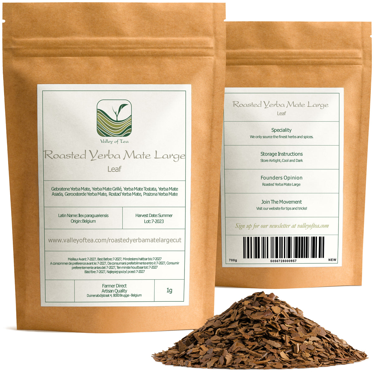 Roasted Yerba Mate Large Cut 100g