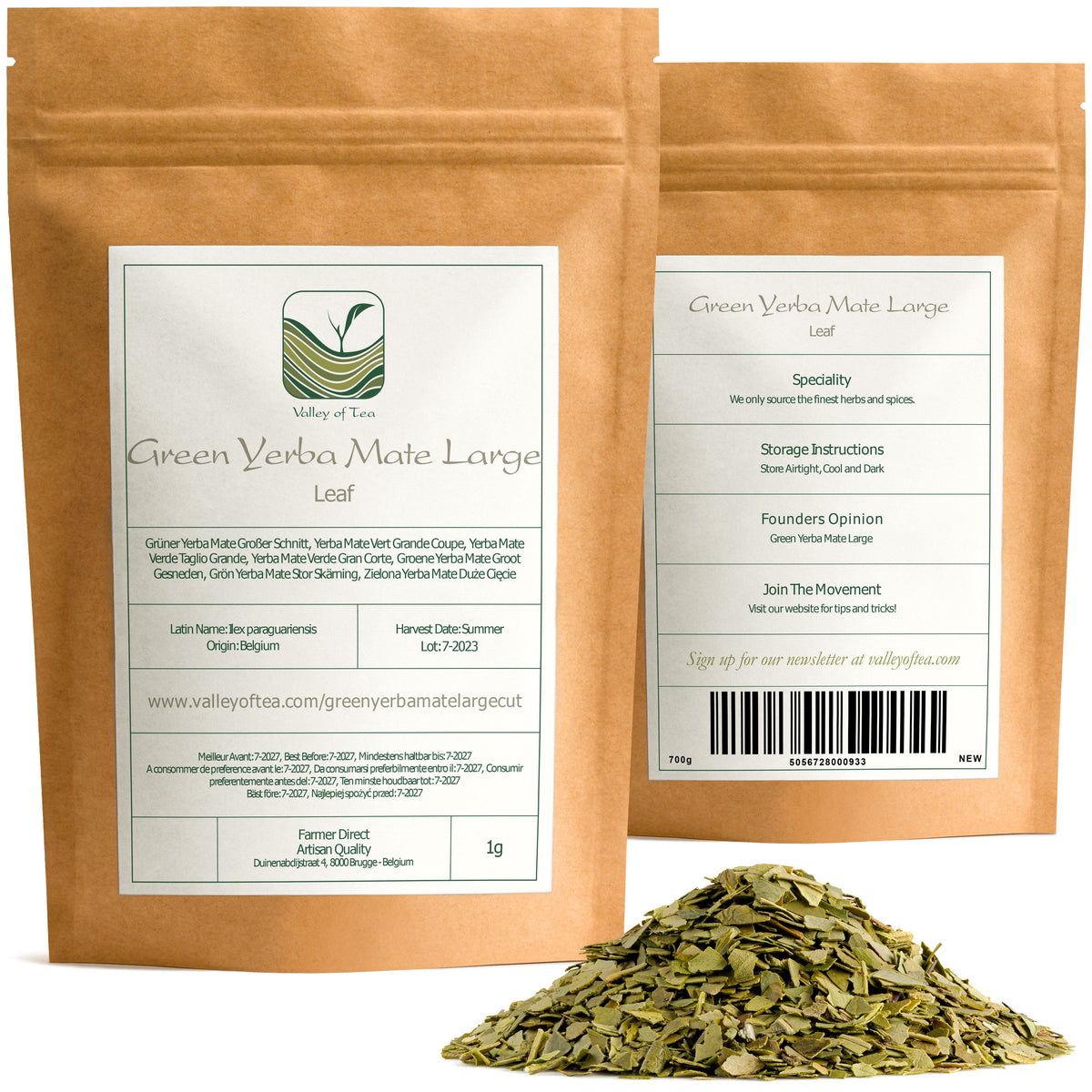 Yerba Mate Verde Taglio Grande