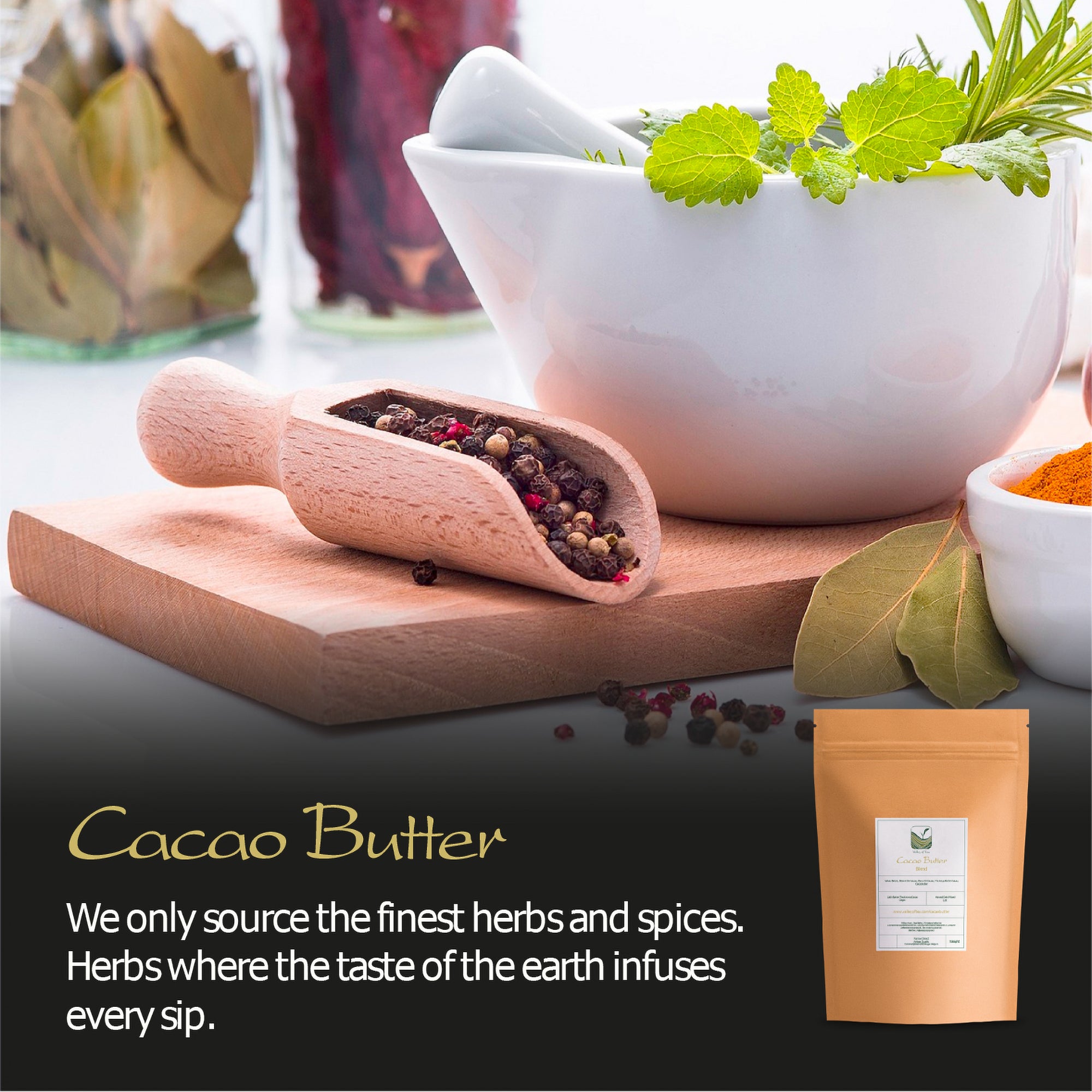 Beurre de cacao bio - Pépites de beurre de cacao brut - Parfait en