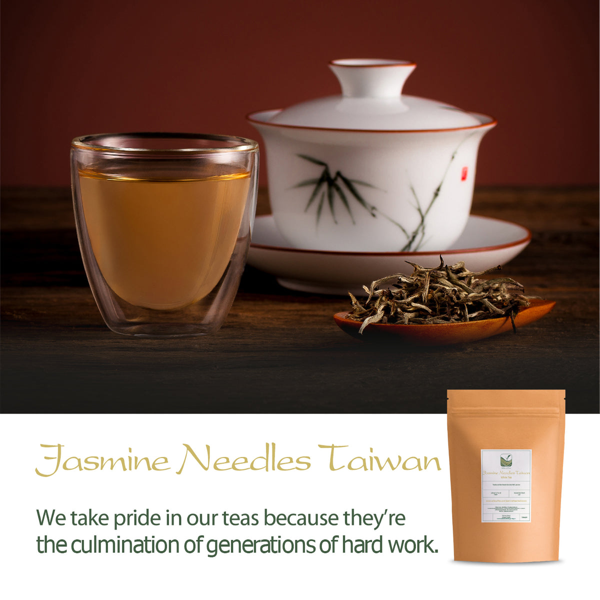 Silver Needle Jasmijn thee - Moli Yinzhen Witte Thee