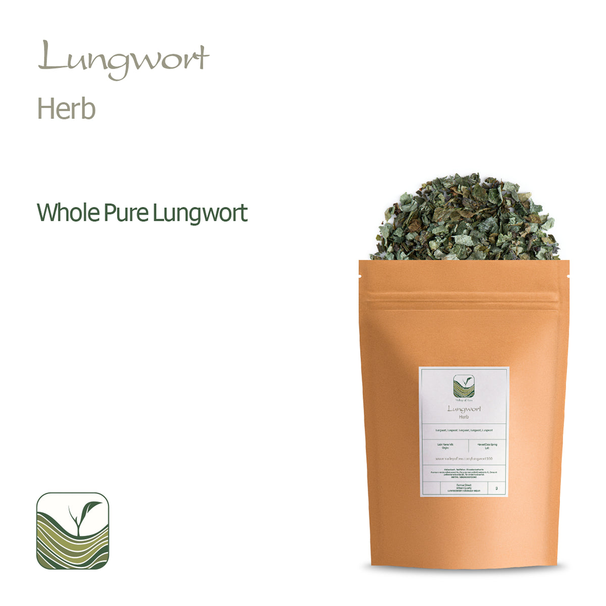 Lungwort Herb Organic Tea - Pulmonaria officinalis L