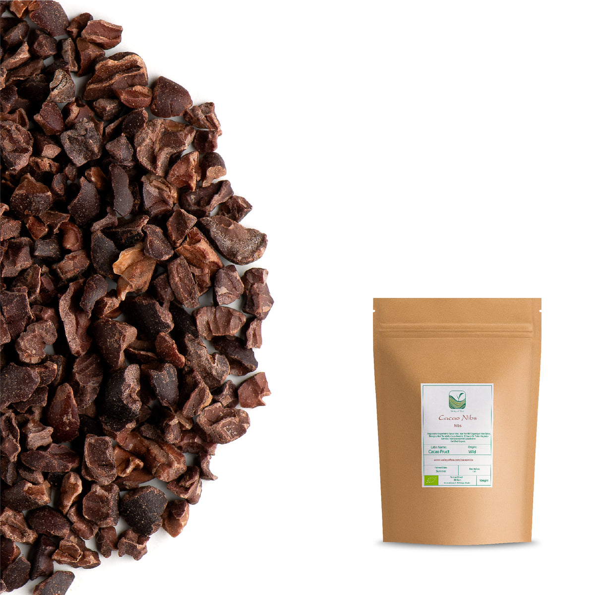 Cacao Nibs Rauw En Bio - Zoete Chocoladebonen - Donkere Cacaoboon - Cacao Nib Boon 