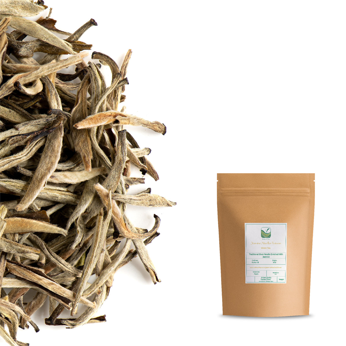 Silver Needle Jasmijn thee - Moli Yinzhen Witte Thee