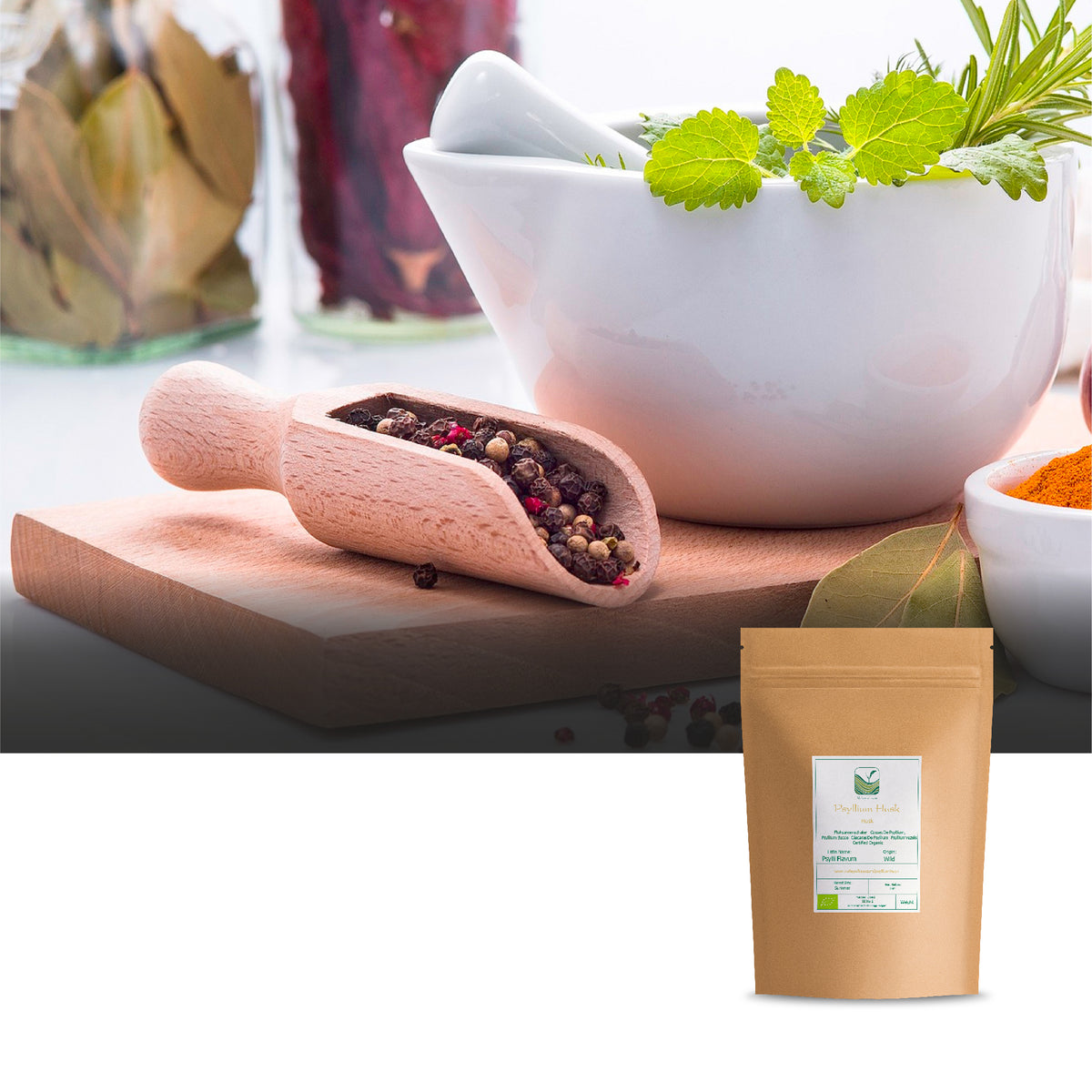 Psyllium Zaadschil Poeder Zuiver Vezel - Cillium Husk Psylliumvezel 